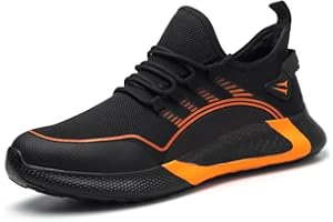 BESKEE Sicherheitsschuhe Herren Damen Leicht Arbeitsschuhe Schutzschuhe Stahlkappenschuhe mit Luftkissen