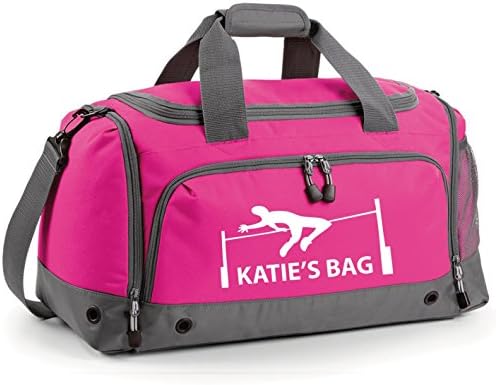 Union Leisurewear LtdiLeisure Personalised High Jump Gymnastics Track and Field Kit Bag Boys/Girls/Adults Bag Holdall (Fuschia)