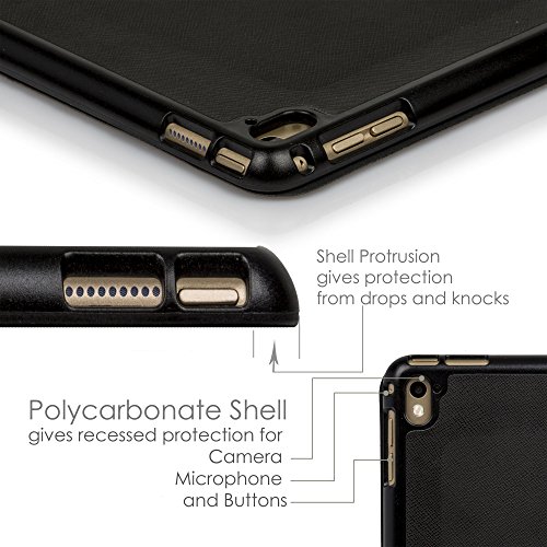 Forefront Cases® Neue Origami Hülle Tasche Case Cover für Apple iPad Pro 12.9 WIFI 128 GB Gold – 12,9″ Tablet – Rundum-Geräteschutz und intelligente Auto-Sleep-Wake-Funktion inkl. Eingabestift und Displayschutz - 7
