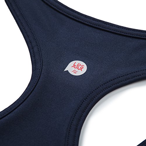 Lapasa Damen Tanktop – Quick Dry, Damen Sport Tank Top mit kräftigen Farben und Racerback, dehnbar und atmungsaktiv, L006, 12 Farben - 4