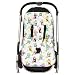 REVERSIBLE cotton & minky Pram INSERT, LINER covers Universal (parrot/violet)