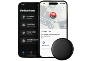 LONVGRT Dimova Localizzatore, GP90-Localizzatore GPS Preciso Senza Abbonamento (Android/Apple), Smart Mini GP90 GPS Tracker per Chiavi, Valigie, Vehicle, Compatibile Con L’app Dov’è Di Apple(For Apple)