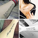 TAFLY Sexy Fake Tattoo Arm Handgelenk Für Männer & Frauen...