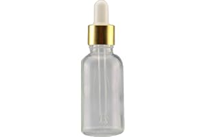 Brussel 1 mini bottiglie di vetro trasparente da 5 ml-100 ml con contagocce per occhi reagente liquido per pipette cosmetiche vuote per oli essenziali, profumi da 100 ml
