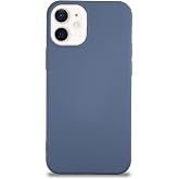 KZY İletişim Apple iPhone 12 Mini ile Uyumlu Kapak ile Uyumlu İ&ccedil;i Kadife Lansman Silikon Kılıf - Petrol Mavisi