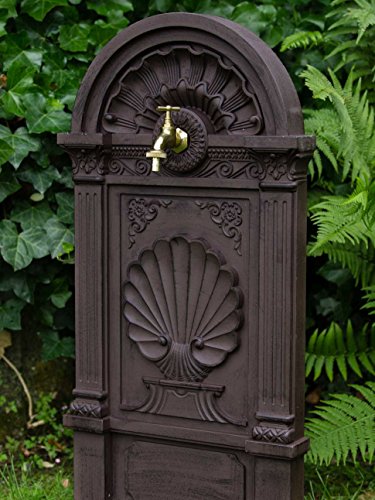 Standbrunnen 83cm Waschbecken Alu Brunnen Waschplatz Wandbrunnen antik Stil - 6
