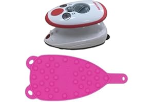 ‎GRITZNER GRITZNER 636 mini Bügeleisen (rot) (Gritzner 636 + pinke Ablage)