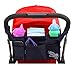 Luxury Buggy Organiser By Lebogner, Stroller Organizer, Stroller Accessories, Universal Black Baby Diaper Pushchair Bag, Stroller Cup Holder, Fits Most Strollers.