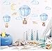Produktbild Fly On The Sky Painted Wasserstoff Ballon Wandaufkleber Entfernen Umweltschutz Star Moon Cloud Kinderzimmer Wandbild