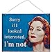 Produktbild Something Different Metallschild Sorry if I Looked Interested (Einheitsgröße) (Bunt)