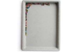 Haowul Bead Design Board, Flocked Bead Board for Necklace Bracelet Jewelry Making Diy Craft Jewelry Organiser Design Tray