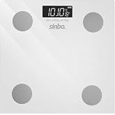 Sinbo SBS-4474 Akıllı Bluetooth Tartı, 180 kg Kapasiteli, 50 g Hassasiyetli, Yağ Su Kas Kemik ve BMI &Ouml;l&ccedil;erli Dijital V&uuml;cut An