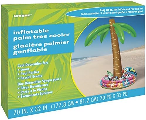 Large Palm Tree Inflatable Drinks Cooler by Unique Party