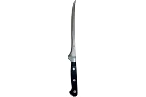 Pradel Excellence - Couteau de Cuisine Filet de Sole MAITRE CHEF - Lame 20 cm Acier Inoxydable 3Cr14 - Manche POM Ergonomique - Précision et Durabilité, Argent