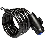 Zacro Bike Lock, 3.28 Feet Long Bicycle Security Cable Lock with Lock Holder Best for Outdoors Cycling