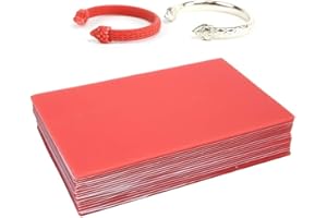 TMISHION Cera de Joyería, Cera para placa base Hoja de Cera de Modelado en Rodajas Rojas Grabado de Cera para Tallado Molde de Fundición Herramienta de Encerado para Grabado Joyería Manualidades