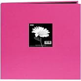 Pioneer Photo Albums 30,5 x 30,5 cm kitap, kumaş kapak, pencereli alb&uuml;m, kırmızı, a&ccedil;ık pembe, 8 in&ccedil; x 8 in&ccedil;