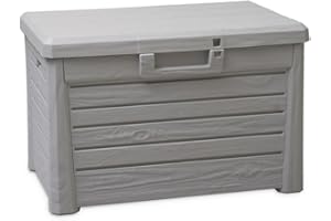 Toomax Baule Compact Box Florida in plastica, volume 120 litri, colore grigio tortora, dimensioni cm 73x50,5x46,5.