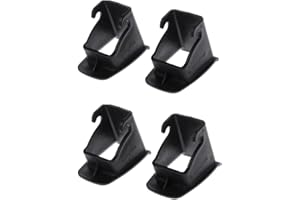 Msagkah 4 conectores universales ISOFIX, material ABS duradero, fácil instalación, compatible con la mayoría de los vehículos, instrucciones ISOFIX para asientos de coche infantiles (negro)