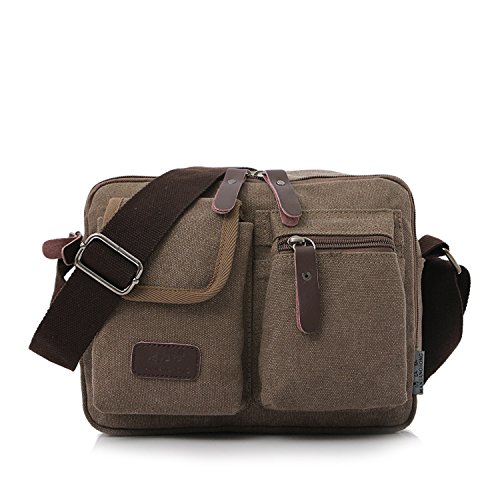 Preisvergleich Produktbild Outreo Umhängetasche Herren Kuriertasche Canvas Schultertasche Kleine Retro Messenger Taschen für Sporttasche Damen Freizeit Strandtasche Vintage