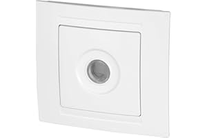 ADAKAT Podtynkowe wyjście kablowe, All-in-One, seria M1 czysta biel