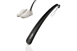 TYGA STORE TYGA Shoe Horn Long Handled 43cm Long Shoe Horn-Plastic Shoehorn for Men, Women with Comfort Grip Long Shoe Horns-Flexible Extra Long Shoe Horn for Elderly