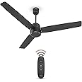 Havells FAB BLDC Ceiling Fan 1200mm, 350 RPM, Savings upto 65%, Reverse Rotation, 4 Modes (Boost, Sleep, Breeze, Mop), Low Wattage 30W, Low Noise, Air Flow:225 CMM, 3 Year Warranty, Midnight