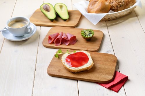 GRÄWE 231.3 3er Set Frühstücksbrettchen aus Bambus - 2