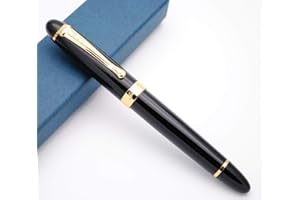 CZXWYST JINHAO X450 Stylo plume à pointe M (Noir brillant)