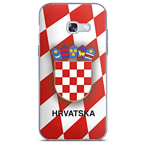 Samsung Galaxy A5 (2017) Hülle Silikon Case Schutz Cover Kroatien EM Trikot Fußball Europameisterschaft