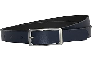 Vascavi Leather Belt, 2 cm Wide, Made in Germany, Real Leather Belt for Women, as a Waist Belt, Can Be Shortened