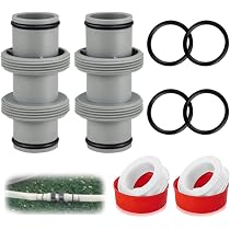 ReachMall 38 Mm Zwembad Slang – 40,6 Cm – 2 Stuks – Lekvrij En Eenvoudig Te Monteren – Compatibel Met Intex Filtersystemen 2 miniatura