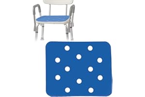 MENURSY Tappetino per sedia da bagno, per panca da doccia, antiscivolo, in schiuma EVA con adesivo per disabili, per anziani e disabili, quadrato, Non incluso Sgabello