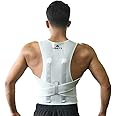 LimitX Gentle Posture Correction | Extra Comfortable Fabric | See Improved results in just 3 weeks | Daily 1-2 hours | For Hunched backs, Upper Back Pain & more | For Men and Women | Grey - Large