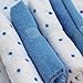 6 Pack Soft Patterned Baby Wash Cloths - Gentle Touch On Baby's Sensitive Skin