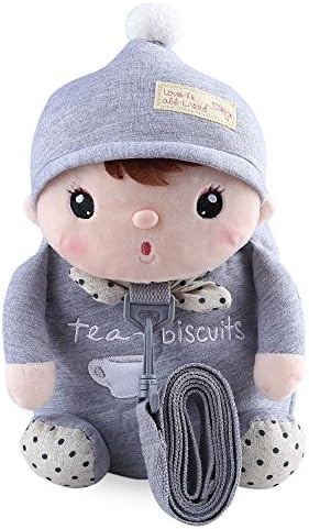 Backpack for Baby�,3D Cute Leashes Backpack Toddler Kids Safety Harnesses Cartoon Stuffed Animal Bag Bunny,Traction rope is designed to protect children from losing,There are different cute animal dolls for a baby to choose��(1-3 Years Old) (gray jelly bean)