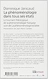 Image de La phénoménologie dans tous ses états