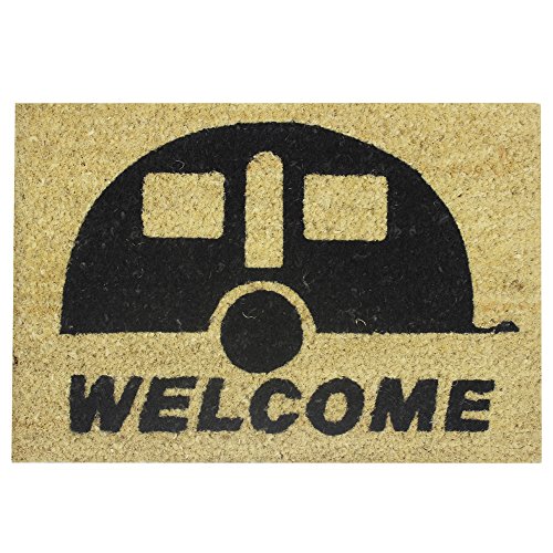 JVL Fußmatte mit Schriftzug „Welcome“, Kokosfaser, 36 x 50 cm - 2