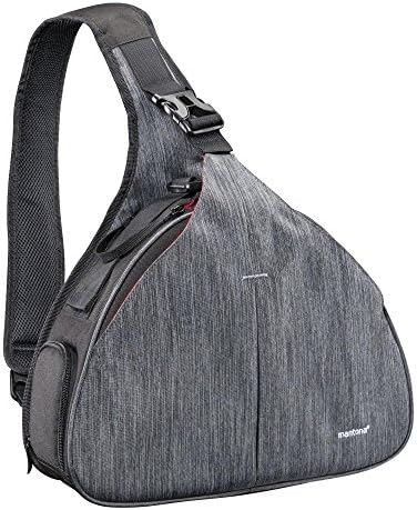 MantonaBag for DSLR and CSC Camera with Tripod Pocket - Grey (tripod holder, side access, inner dividers)
