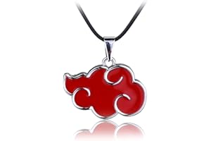 BEAUTYBIGBANG 2021 Manga Japonais Naruto Colliers Akatsuki Rouge Nuage Pendentif Cosplay Bijoux