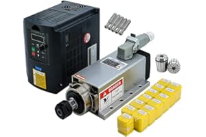 HLTNC CNC-Spanndorn 2,2 kW, 220 W, 220 V, 400 Hz, 24000 U/min, luftgekühlter Spanndorn mit 2,2 kW, VFD + 13 Zangen ER20 Stück (1-13 mm).