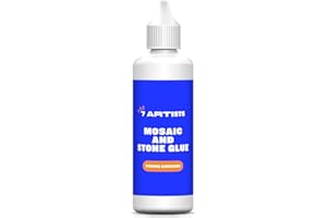7 Artists Mosaic Glue 80 ml - Perfect For Arts, Crafts & DIY – Transparent | Adhesive Mosaics Glue Clear