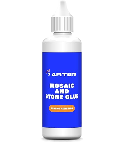 CREARTEC Weißer Mosaiksteinkleber – Schnellhaftender Bastelkleber Für Steine & Porzellan