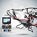 Produktbild G-Lighting® JJRC H8D RC Quadcopter Hubschrauber-Drohne mit Transmitter FPV-Monitor Echtzeit Transport Video Headless Modus, 5.8G 2MP HD-Kamera/One key return-möglich Nachtfliegen (Ein Pack+2pcs 500mAh Batterie)