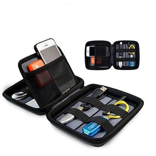 Electronics Accessories Reise Organizer, Polersun Reise Verpackungs Cubes Anti-Schock Festplatte Fall Reise Kabel Organizer Energien Bank Kasten USB Beutel Festplatten Speicherkarten Tasche - 3
