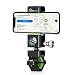 Produktbild Handyhalterung Fahrrad/Bicycle Phone Holder, Handyhalterung Motorrad, iPhone/Bike Holder mit Led Fahrradbeleuchtung, stabile und 360 Drehen verstellbare Halterung für 3,0-6,5 Zoll Smartphone und Andere Geräte