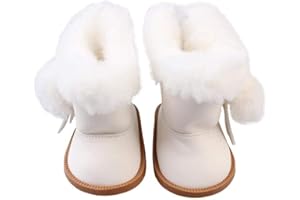 Uteruik 1 paire de chaussures de poupée, bottes en velours, pour poupée de 46 cm