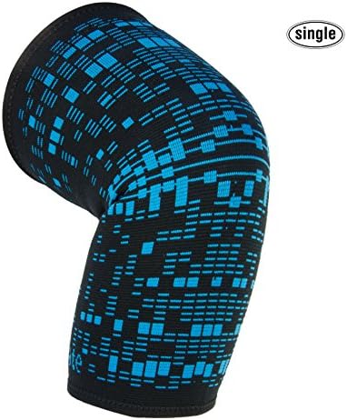Actervate compression knee sleeve brace | men &amp; women | Abacus | support protection for sport, running, basketball hiking &amp; crossfit wraps for yoga. Orthopedic arthritis knee relief (Blue, Medium)