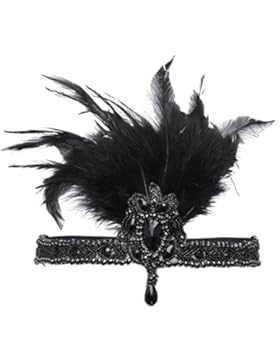 BABEYOND 1920s Damen Stirnband mit Feder 20er Jahre Stil Haarband Inspiriert von Der Große Gatsby Kostüm Accessoires...