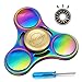 Produktbild Bunte Regenbogen Fidget Spinner Spielzeug, Spinner 4-6 Minute Ruhig Glatt Nein Jitter EDC Titanium LegierungHand Handfidget Mit R3 Ersatzlager von BESTLONG (R3 Lager)